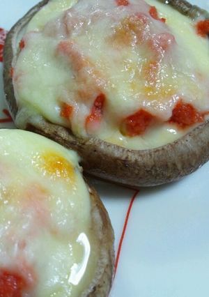 椎茸の明太マヨチーズステーキ-レシピのメイン写真