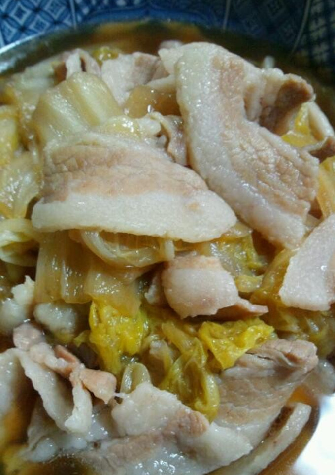 白菜と豚バラのさっと煮-レシピのメイン写真