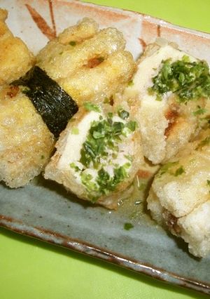 高野豆腐でまきまきす揚げ＊２バージョン-レシピのメイン写真