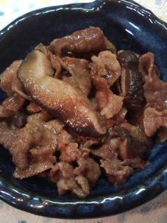 牛肉と椎茸の甘辛煮-レシピのメイン写真