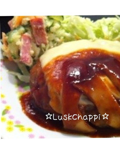 ふっくら♡豆腐入りハンバーグ-レシピのメイン写真