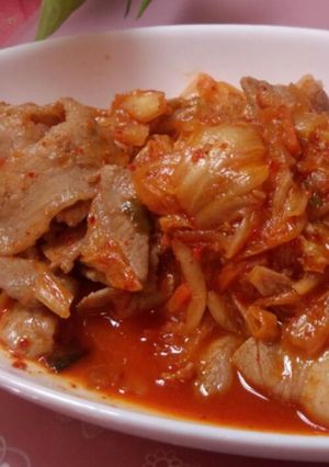 辛さ引き立つ!ご飯がすすむ豚キムチ-レシピのメイン写真