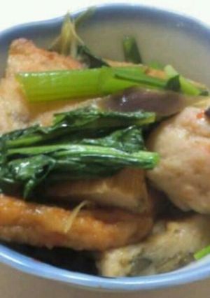 老人も食べれる 練り物と小松菜の煮物-レシピのメイン写真