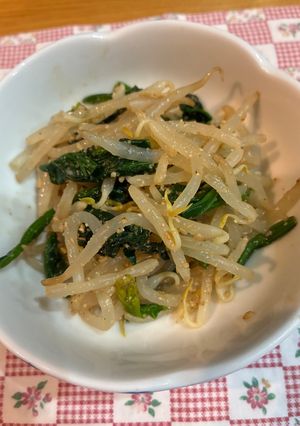 ほうれん草ともやしのごま和え-レシピのメイン写真