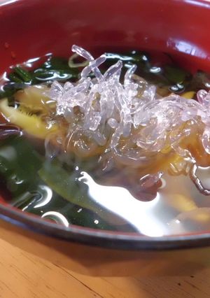 *プチプチ海藻麺のお吸い物*-レシピのメイン写真