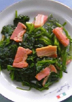 ほうれん草とベーコンの炒め物-レシピのメイン写真