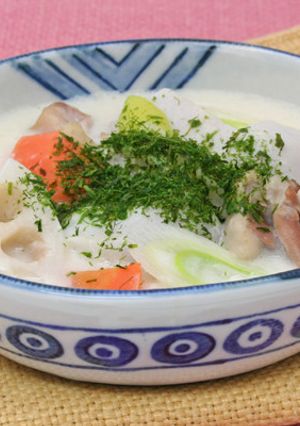 鶏と根菜のシチュー　青のり風味-レシピのメイン写真