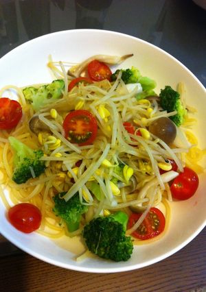 白だしでお野菜たっぷりパスタ-レシピのメイン写真