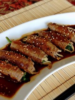 ほうれん草とエノキの肉巻き-レシピのメイン写真