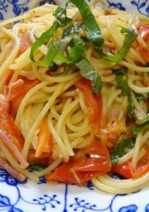 ☆トマトとしそのランチパスタ☆-レシピのメイン写真
