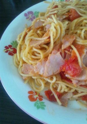 簡単トマトパスタ-レシピのメイン写真