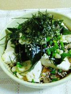 たぬき風冷やっこ-レシピのメイン写真
