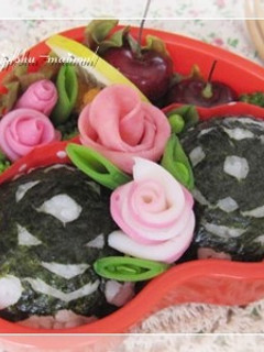 湿気海苔de飾り切り☆おにぎり*キャラ弁-レシピのメイン写真