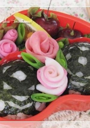湿気海苔de飾り切り☆おにぎり*キャラ弁-レシピのメイン写真