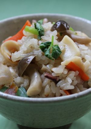 いしり味 イカの炊き込みご飯-レシピのメイン写真