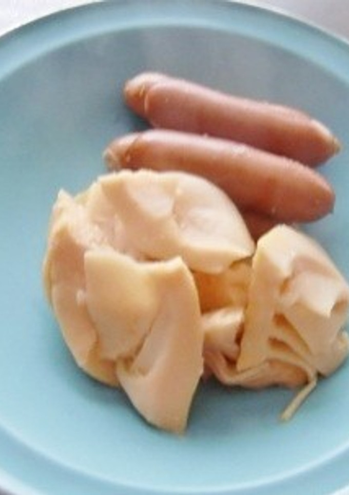 ウインナーのおいしさをすった筍の味噌煮-レシピのメイン写真