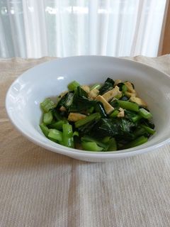 超簡単☆油揚げと小松菜の炒め物☆-レシピのメイン写真
