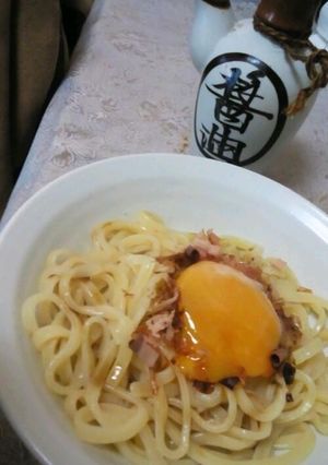 超簡単乗せるだけ！かまたまパスタ♪-レシピのメイン写真