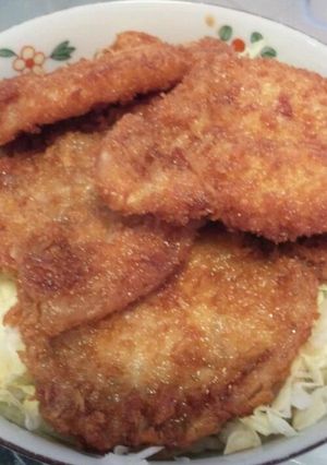 薄いけど♪新潟名物たれかつ丼もどき☆-レシピのメイン写真