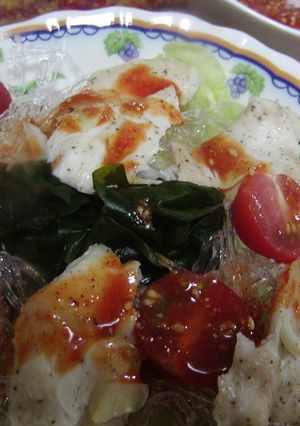 韓国風プチプチ麺サラダ-レシピのメイン写真