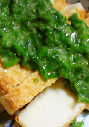 厚揚げ・・・ねぎ味噌のせ-レシピのメイン写真