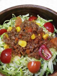 野菜も食べれちゃうよ♪タコライス-レシピのメイン写真