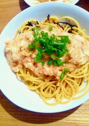 梅干しと山芋パスタ-レシピのメイン写真