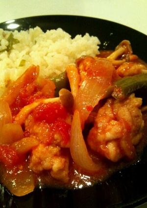 保温鍋で☆チキンのトマト煮-レシピのメイン写真