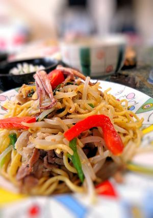 旨★もやしとニラの塩麹焼きそば-レシピのメイン写真