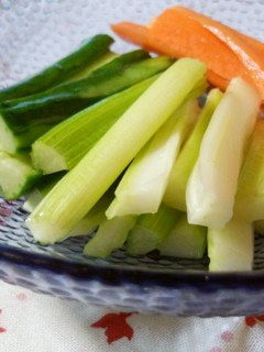 白だしで✿野菜のわさび漬け-レシピのメイン写真