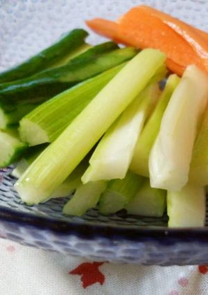 白だしで✿野菜のわさび漬け-レシピのメイン写真