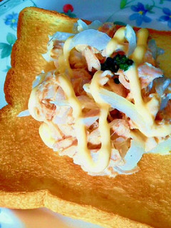朝食♪お手軽☆新玉ねぎとツナのトースト☆-レシピのメイン写真