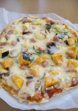 野菜いっぱい手作りヘルシーピザ☆☆-レシピのメイン写真