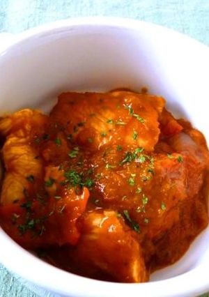 鶏胸肉のトマト煮込み-レシピのメイン写真