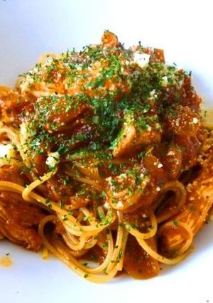 鶏胸肉のトマトパスタ-レシピのメイン写真
