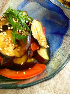 なすとトマトのさっぱり甘酢サラダ-レシピのメイン写真
