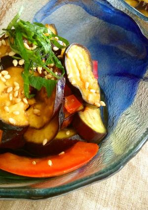 なすとトマトのさっぱり甘酢サラダ-レシピのメイン写真