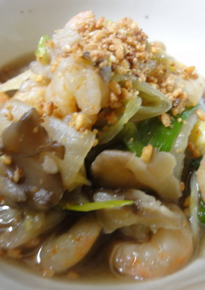冷凍エビと野菜のあっさり炒め煮-レシピのメイン写真