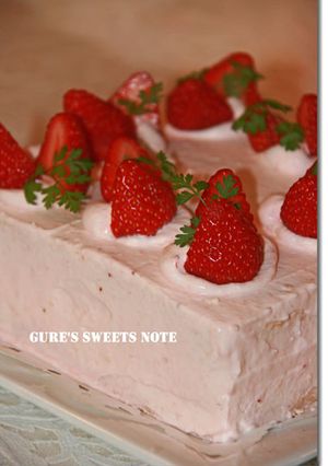 ピンクのショートケーキ-レシピのメイン写真