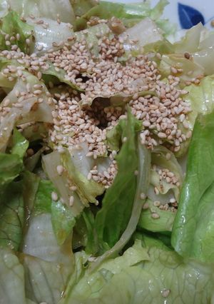 レタスの胡麻ゴマ和え-レシピのメイン写真