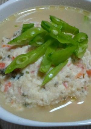 イソフラボンたっぷり、鶏団子豆乳soup-レシピのメイン写真