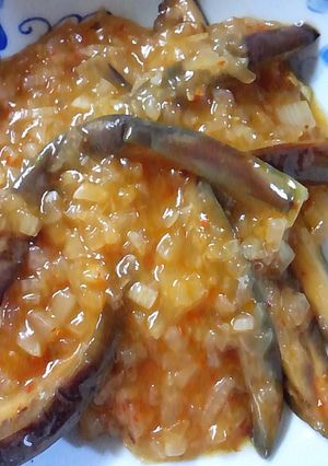 茄子の玉ねぎ甘辛からめ-レシピのメイン写真