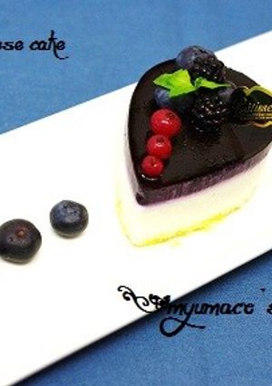 ブルーベリーのミニレアチーズケーキ-レシピのメイン写真
