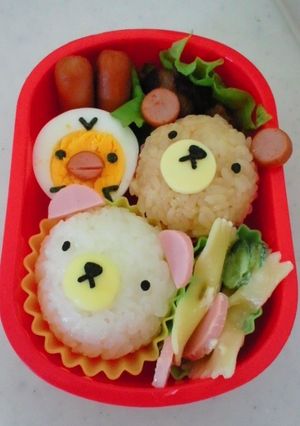 簡単キャラ弁 リラックマとキイロイトリ-レシピのメイン写真