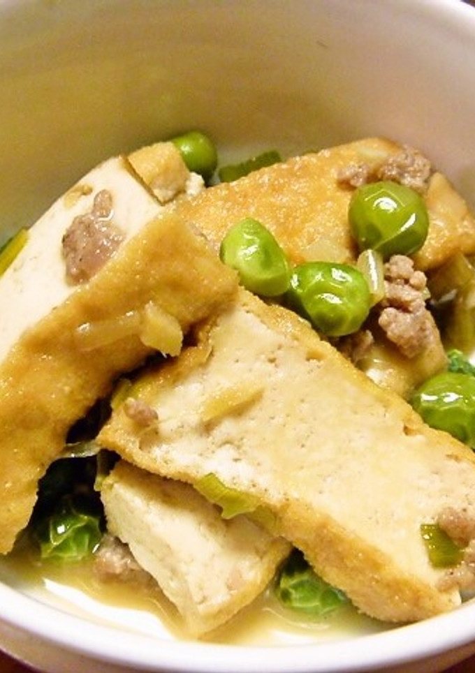 厚揚げとひき肉の炒め煮-レシピのメイン写真