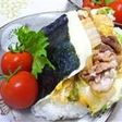 大きなおむすび☆チーズのっけて豚キムチ