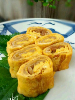 おかず厚焼き玉子 ~お揚げ入り~-レシピのメイン写真
