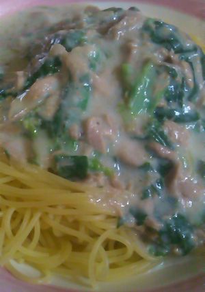 シチューで、ほうれん草とツナのパスタ-レシピのメイン写真