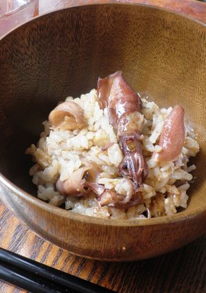 肝が濃厚！ホタルイカご飯-レシピのメイン写真