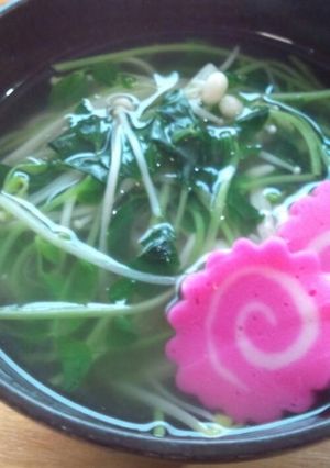 簡単すぎる♥豆苗とえのきのスープ♥-レシピのメイン写真